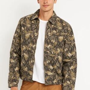 Old Navy Camo Quilted Canvas Jacket | Like New | Unisex | Size S